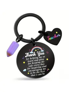 Teacher Appreciation Gifts Best Teachers Gift Thank You Trendy Cute Teacher Keychains Cool New Teacher Birthday Graduation End of School Year Teacher'S Day Valentines Gift Basket Ideas from Student