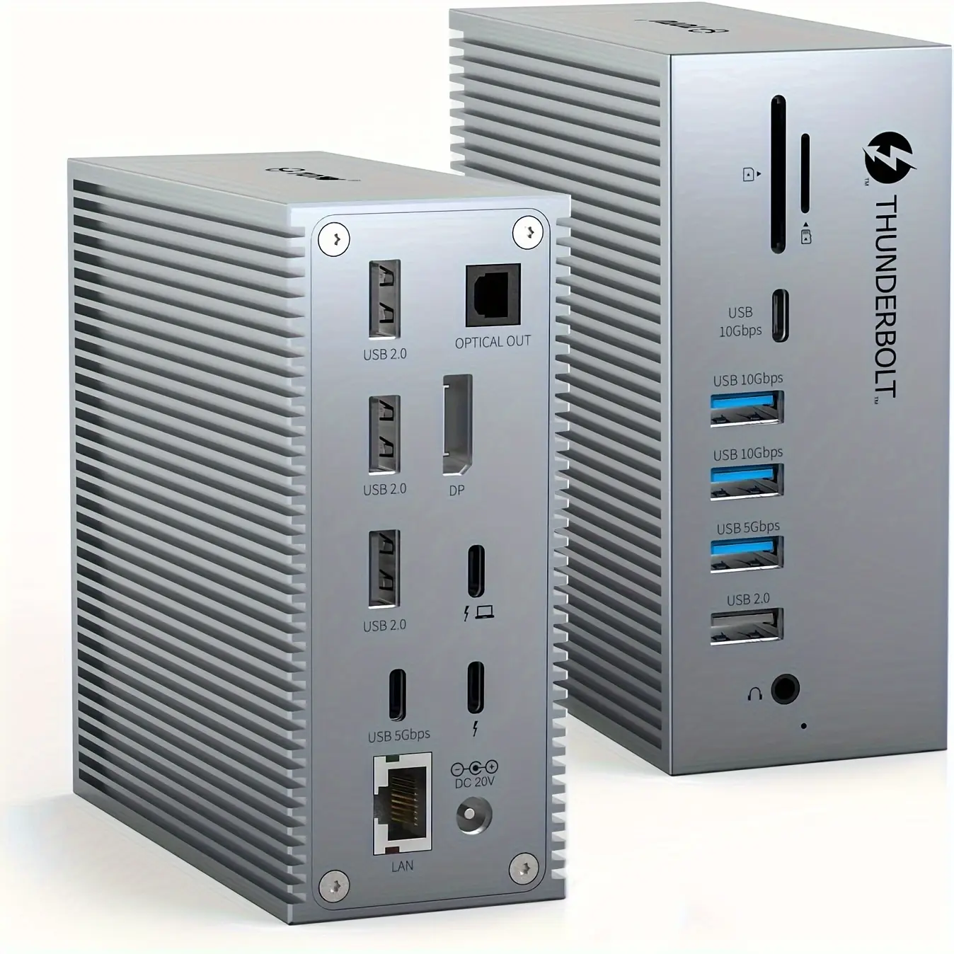 New Thunderbolt 3 Dock   18 in 1 Thunderbolt 3 Usb C Docking Computer sound card
