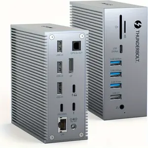 New Thunderbolt 3 Dock   18 in 1 Thunderbolt 3 Usb C Docking Computer sound card