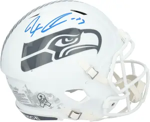 Jaxon Smith-Njigba Seattle Seahawks Autographed Riddell 2024 Salute To Service Speed Authentic Helmet - Fanatics Authentic Certified