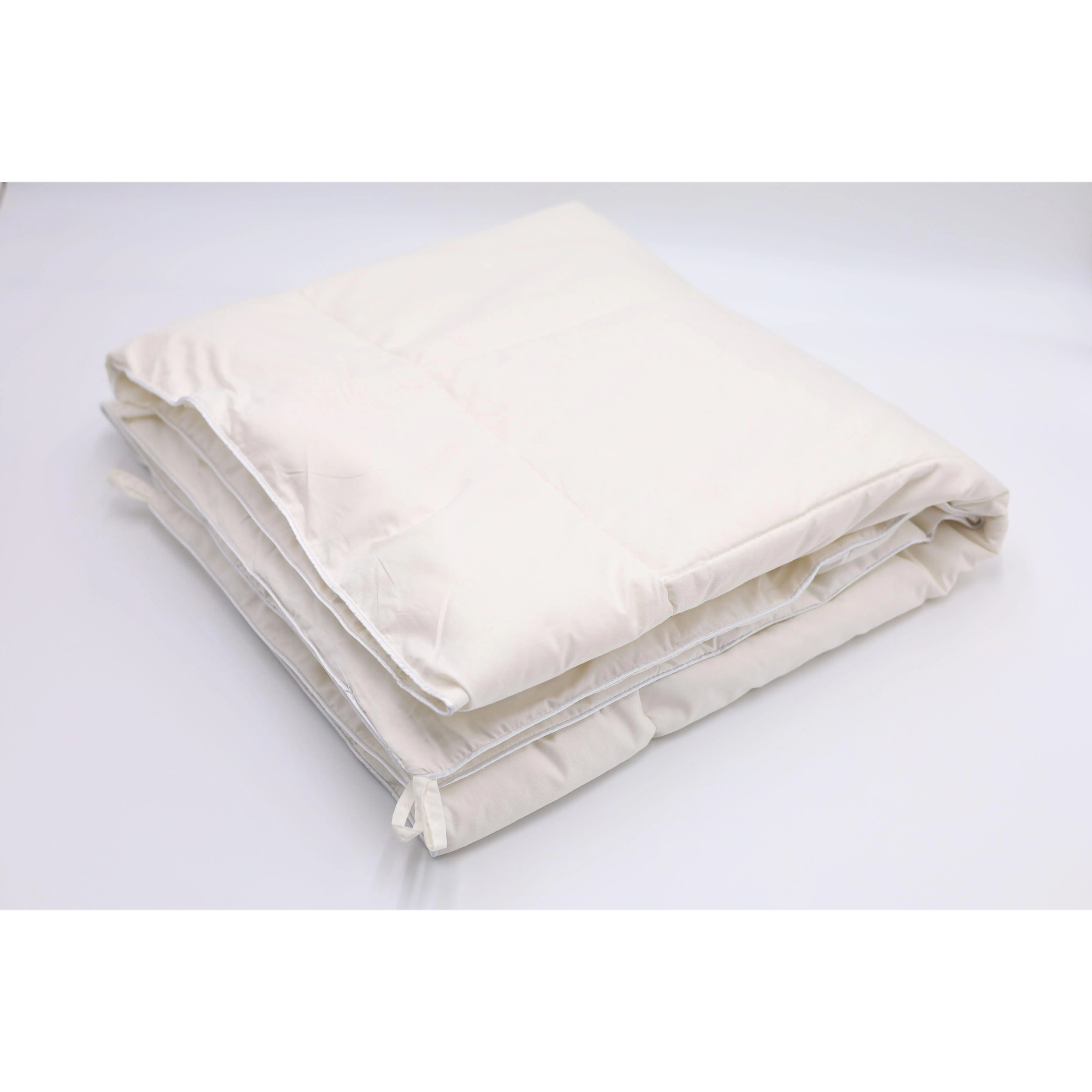 Natural Wool Comforter for Crib with Organic Cotton Covering