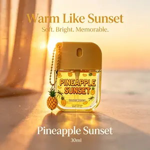 CandyBreath Pineapple Sunset Eau De Parfum Long Lasting Fruity Perfume Spray Creamy Coconut Sweet Fragrance for Summer Vacation Teen Girls