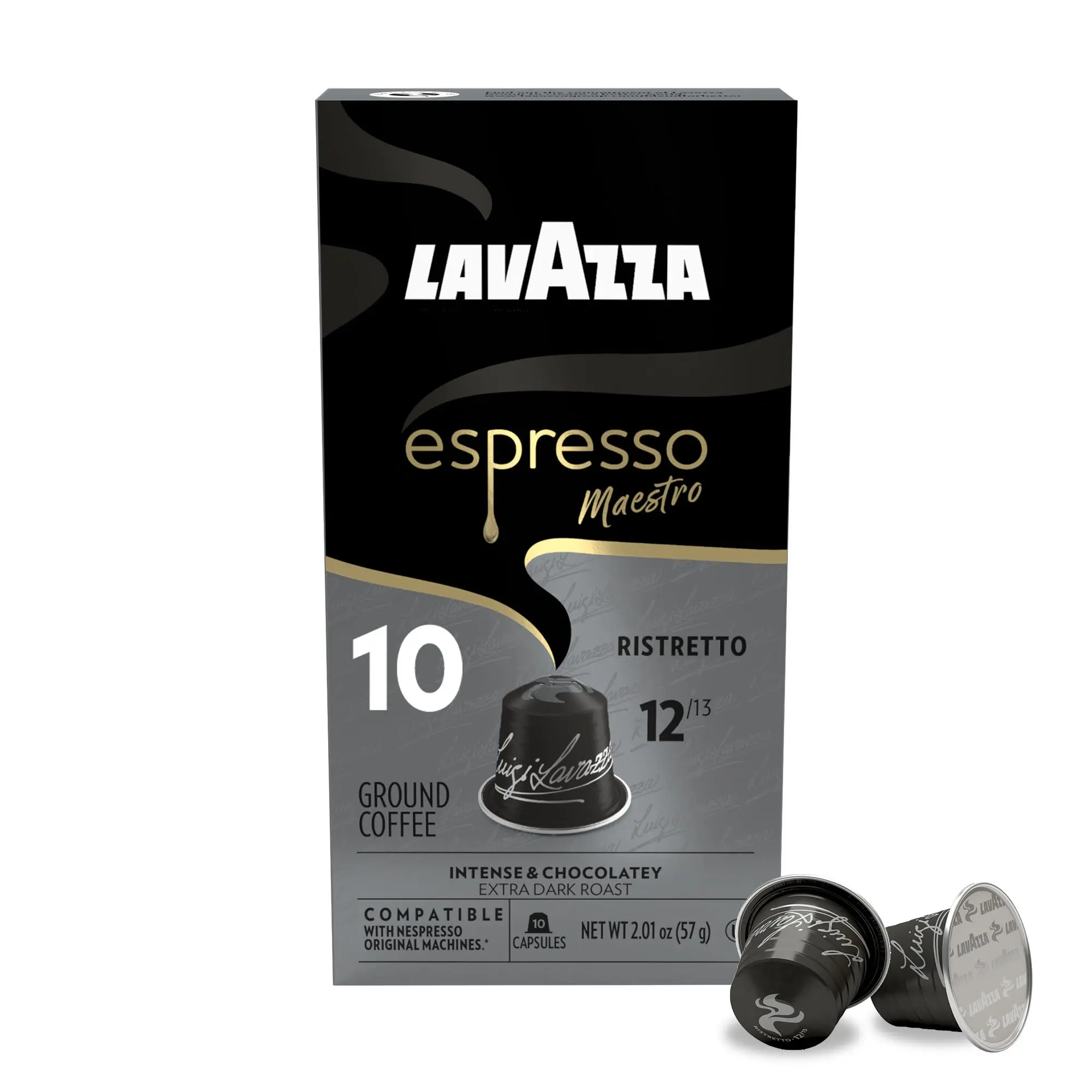 Lavazza Espresso Maestro Ristretto Aluminum Compatible Capsules Lavazza Espresso Maestro Ristretto Aluminum Compatible Capsules