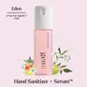 Eden Hand Sanitizer | gemi beauty | Hand Sanitizer + Serum Spray | Hydrating K-Beauty Formula with Centella, Vitamin B5 & Green Tea | Kills 99.9% of Germs | Fruity Floral Scent with Fuji Apple, Rose & Jasmine