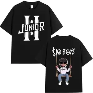 Juni0r H Sad Boyz Unisex T-shirt, Sadboiz Club Tee, Casual Harajuku Streetwear T-Shirttt, Country Music Concert Unisex 2 Sides T-shirt Classic Cotton Fabric