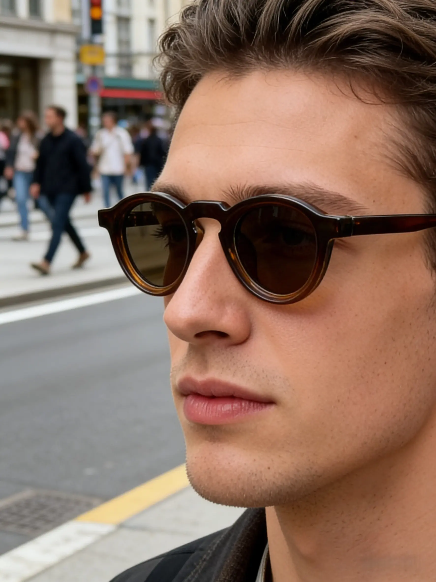 New Trendy Fashion Glasses, Unisex Round Frame Casual Classic, Suitable for Outdoor Activities, Driving, Fishing, Hiking, Party, Gift, Versatile Use