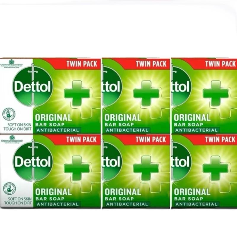 Dettol Anti-Bacterial Original Soap 100g Twin Pack Dermatologically Tested Body Care Cleansing Hydrating Soap for Comfort & Repair