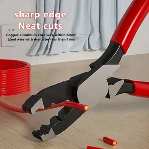 Multifunctional Tool for Cutting Wires & Terminal Pressing, Quickly Remove Damaged Rusty Screws, Essential Repair Kit, Safety Wire Pliers