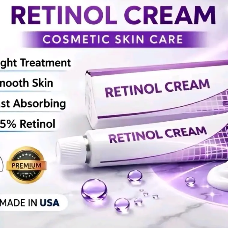 RETINOL CREAM •• 0.05% Tube with 30mg Acne Skin Repair RETINOL CREAM •• 0.05% Tube with 30mg Acne Skin Repair