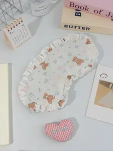 Cute Bear Pattern Sleep Eye Mask, Elastic Strap, No Pressure, Soft, Light Color, Breathable, Travel Gift, Home, Office, School Supplies, Eye Cover
