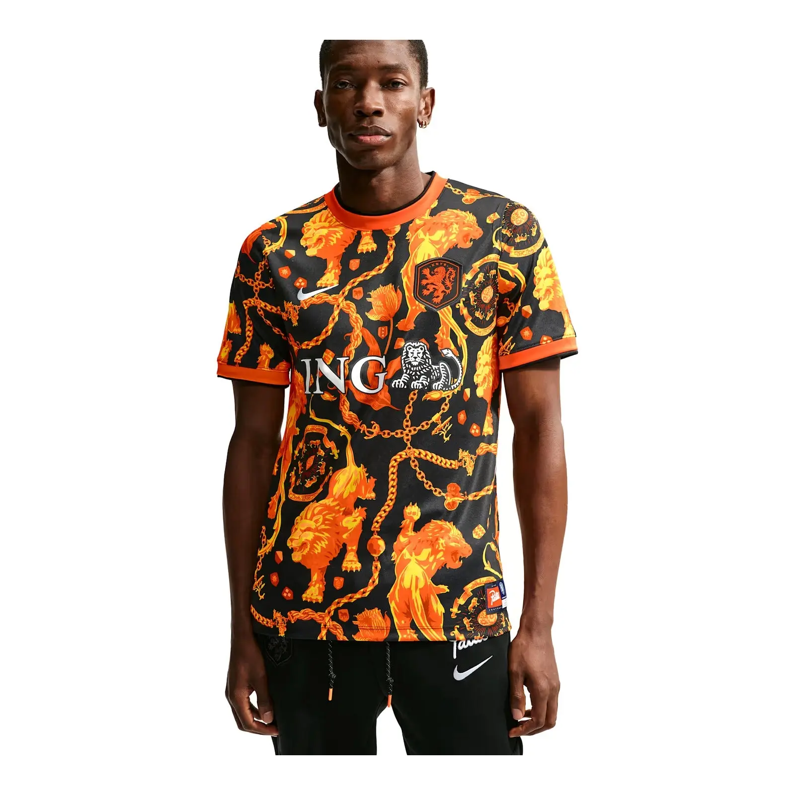 Netherlands-Inspired Unisex Short-Sleeve Soccer Jersey - Professional Sports & Futsal Top, Authenticity Guaranteed, Football Fashion, Sports Fan Apparel, S/M Sizes, Futsal Soccer