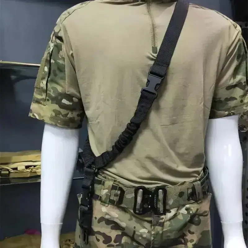 Hunting Belt Accessories Set with Shoulder Strap, Harness and Metal Buckle, Durable Waistband Gear for Outdoor Activities, Essential Hunting Equipment