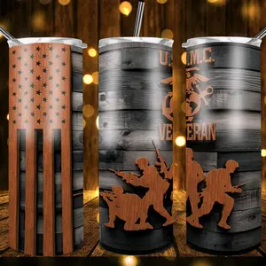 USA Arm Forces 20oz Tumblers for Drinking and On-The-Go Use - Bottle, Drinkware skinny tumbler perfect gift