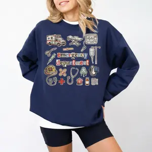 Emergency Department Shirt, ER Registered Nurse Gift Tee, Nurse Emergency Room Staff Sweater, ED Tech Appreciation Top