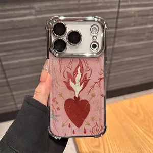 Fashion Love Phone Case TPU for iPhone17AIR 17PRO 16PRO 15PRO MAX  14 PLUS 13PRO 12 11PRO XS MAX X XR Samsung Galaxy S25 Ultra S24 S23 S22 Plus