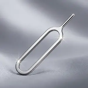 Premium Keychain SIM Card Ejector Tool & Case Holder - Universal Styling Mini Pin Accessory Compatible with iPhone, Samsung, Pixel, & Android Devices.