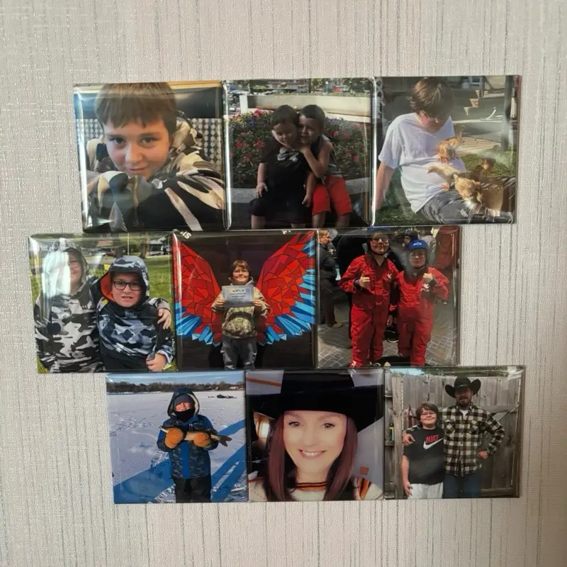 Custom Fridge Magnets 2.5x2.5 inch set of 9
