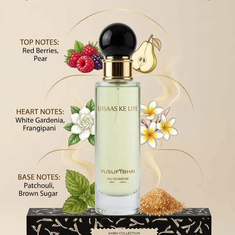 Yusuf Bhai Ehsas Ke Liye (for feelings and  emotions) Eau de Parfum, 50ML EDP Fragrance