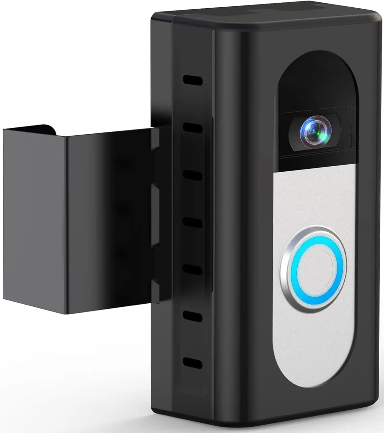 Anti- Video Doorbell Mount Compatible with Ring/Blink  Video Doorbell 4/3/3 Plus/2/1/(2020 Release), Adjustable No-Drill Mounting Bracket Wedge Adapter Holder Accessories