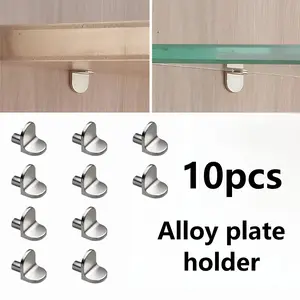 10 Pack Metal Shelf Support Pins – Alloy Cabinet Shelf Holders, Heavy Duty Pegs for Furniture, Wardrobe & Storage Organizer