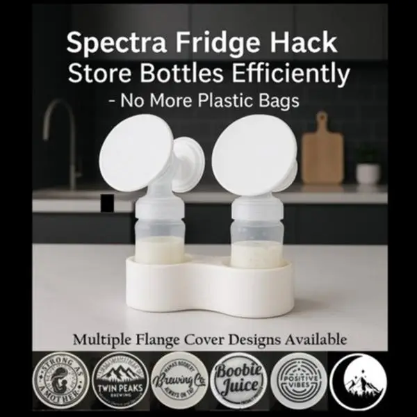 Spectra Flange Cover and Bottle Holder - Refrigerator Hack - Store Bottles Efficiently - No More Plastic Bags