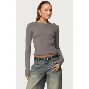Edikted Women's Nico Boat Neck Top