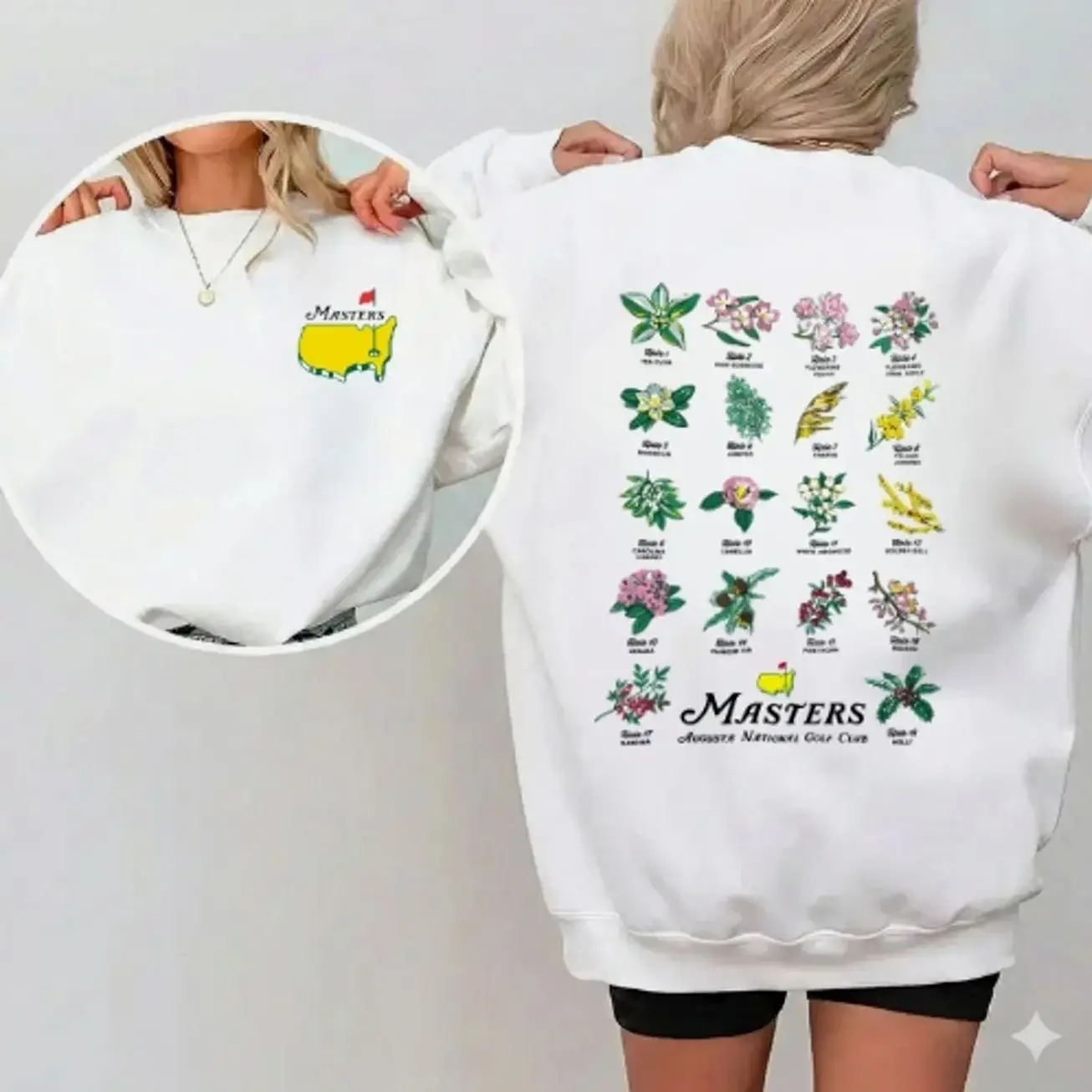 Augusta National Golf Club Masters Tournament Floral Sweatshirt/T-shirt, Masters 2026 merch HD3