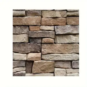 New 20pcs Yiyasu Vintage Brick Wall Tiles Sticker - Self-Adhesive, Waterproof, Removable, Oil-Proof, Peel and Stick Wall Decal for Kitchen, Room, Home Decoration - Easy to Clean, Durable, Plastic Materia