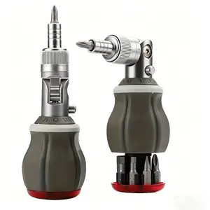 8 in 1 Quick-Change Multi-Tool Screwdriver with Magnetic Tips - Ideal for DIY and Repair Projects