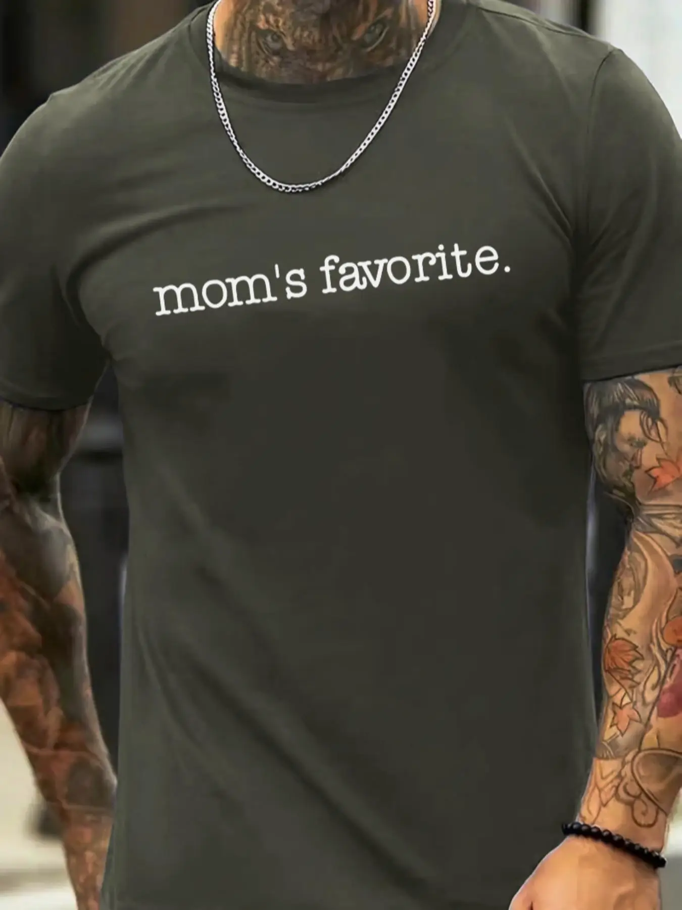 Men's Slogan Print Tee, Crew Neck Short Sleeve T-Shirt for Daily Outdoor Wear, Casual Comfy Knitting Top, Summer Clothes, Menswear Shortsleeve Crewnec