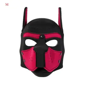 1 beautiful dog-head hat party cosplay club dance mask accessories Therian Mask removable suitable for Valentine's Day Christmas Halloween April Fool's Day graduation St. Patrick's Day, party show