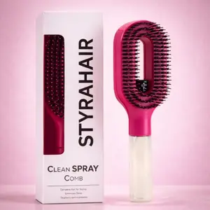 2-in-1 Anti-Static Spray Comb — Pet Grooming Comb & Hair Massage Brush with Water-Spraying Detangling Comb for a Refreshing, Smooth Finish—Suitable for Grooming Both Human Hair and Pet Fur