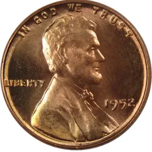 1952 Wheat Penny in Brilliant Uncirculated Condition. Wheat Penny from the Wheat State!