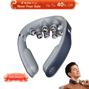 SKG Foldable Neck Massager for Pain Relief, Deep Tissue Vibration Massager, Portable 9D Electric Shiatsu Neck Massager, Christmas Gift, G7 Pro Fold