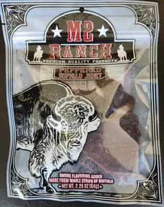 M2 Ranch Buffalo Jerky - Peppered flavored