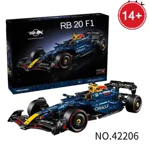 New 1639PCS 42206 Technical RB20 Racing Car Series Mechanical Group Sport Car Brick MOC Display Model Car Collection Decor Gifts for Boys Adult Gift Giving  Holiday Gifts
