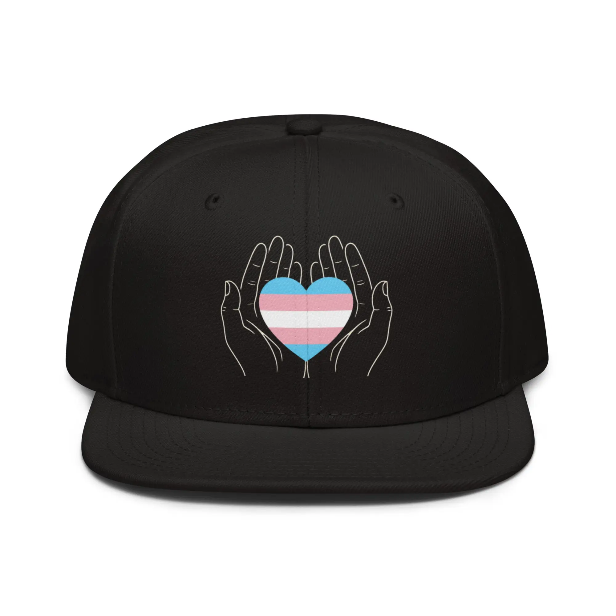 Trans Heart in Hands Cap