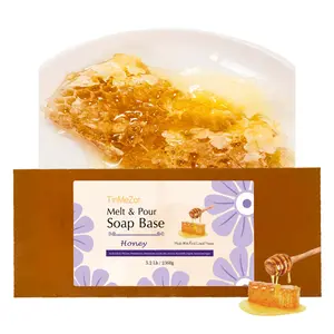 Honey Glycerin Soap Base 5.2 lbs - Natural DIY Soap Making Supplies with Honey, Easy Melt & Pour, Handmade Soap Craft Kit for Gifts, Workshops & Home Use