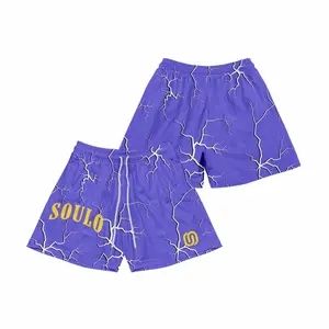 5 Inches Inseam Marble Print Casual Mesh Chic Fitted Trend Comfy Mid Waist Shorts For Men & Women, Breathable & Versatile for Basketball, Golf, Beach, Gym, Running - Streetwear & Unisex Style Workout Summer Clothing