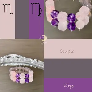 10mm 7A Natural Gemstone Bracelet for Scorpio & Virgo –  Healing Crystal Bracelets