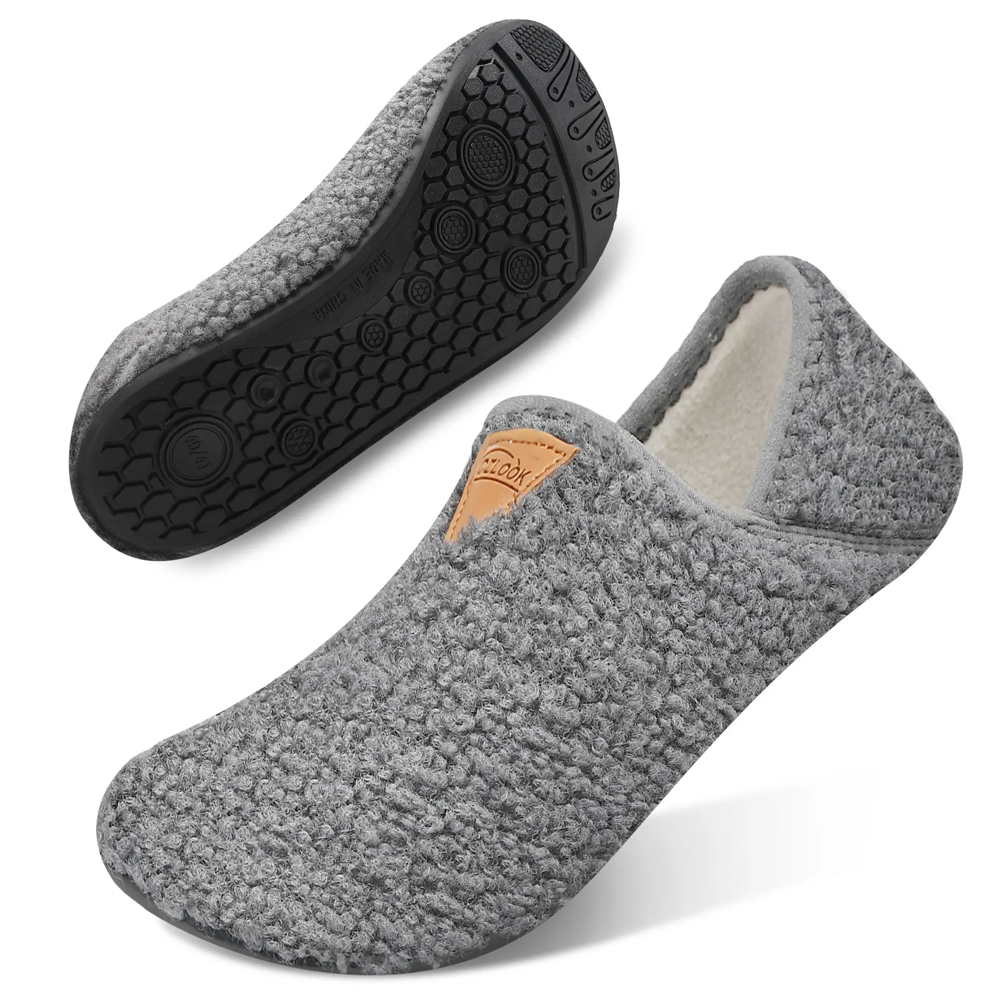 Black Friday Ultra-Soft Plush Slippers - Cozy, Non-Slip, Warm, and Breathable Winter Shoes with Soft Sole and Closed Toe Design for Comfortable Indoor
