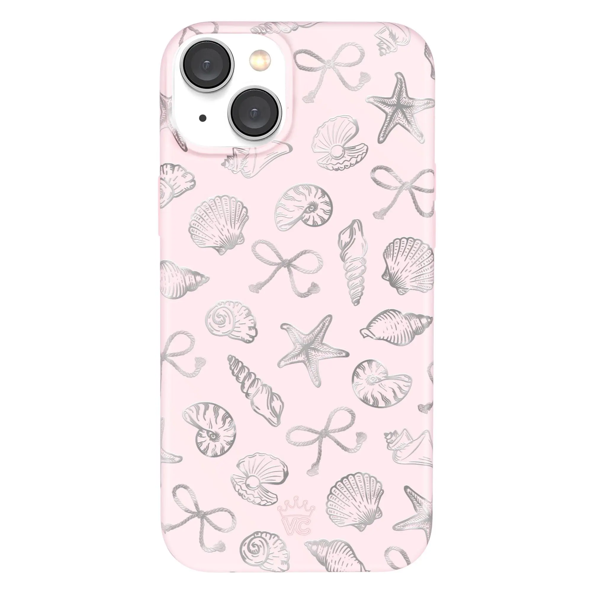 Pink Coastal Seashells iPhone Case