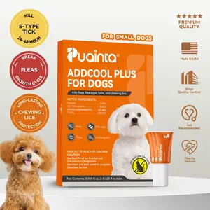 Puainta Flea and Tick Prevention for Dogs and Cats, Vet-Recommended Topical Drops, Kills Fleas, Ticks & Larvae, All Sizes