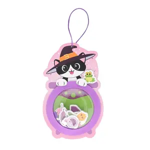 3 1/2" x 5 3/4" Witch’s Cauldron Shaker Ornament Craft Kit - Makes 12