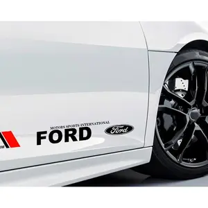 Waterproof Car Door Side Sticker, Ford Logo Decal, Body Modification Decoration, Durable Vinyl Wrap, Easy to Apply, Enhance Vehicle Style, Car Decals
