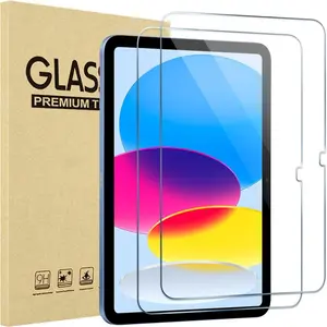 2pc iPad Screen Protector, Tempered Glass, HD Clear, Anti-Scratch, Full Coverage, Strong Fingerprint Resistance, Compatible with iPad 10th Gen, iPad 11, iPad Air 11-Inch, iPad 12 11-Inch