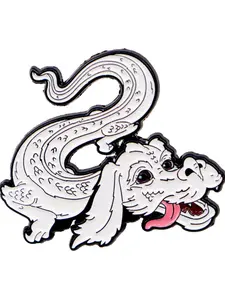 Cartoon Dragon Badge Pin, Cute Animal Print Brooch for Men Women Daily Wear, Personalized Party Accessory Gift for Her, Durable Metal Pins