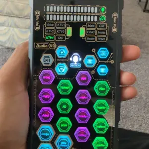 Hosabely SK9 Small Handheld Sound Card Set Audio Interface Portable microphones streaming equipment microphone iphone