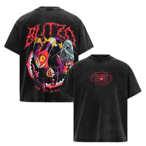 Blitzo Hazbin Hotel Cartoon 2025 Graphic Tee - Stylish Anime Fan Unisex T-Shirt for Trending Helluva Boss Vibes and Bold Cartoon Print Lovers
