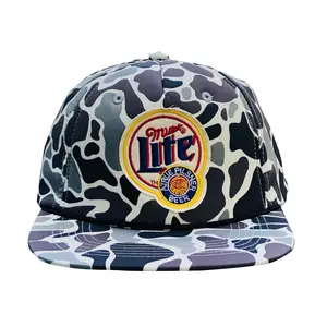 Miller Lite Camo Hat only $16 | Premium Vintage Beer Patch Snapback Cap | Adjustable Camo Trucker Hat for Golf, Fishing, Hunting & Outdoor Lifestyle